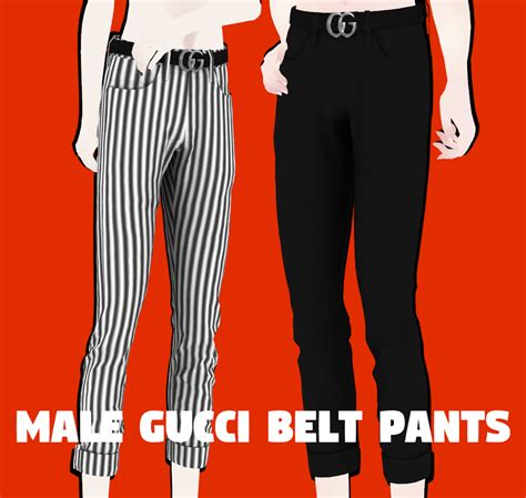 [MMDxDL] Sims 4 Male Gucci Belt Pants 